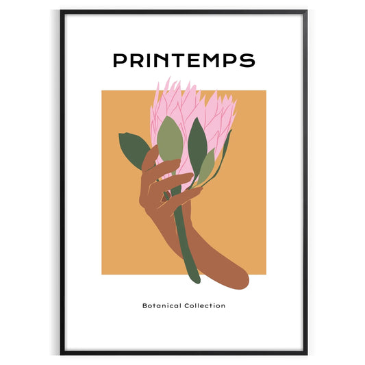 space captivating Botanical 16 poster prints lush greens vibrant oranges exquisite wall art touch nature room unique gift sizes A4 cm A0 decor today