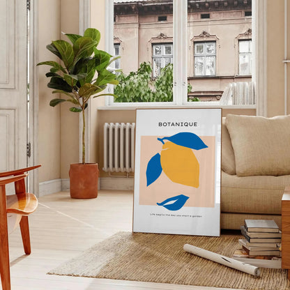 space stunning botanical prints vintage poster exquisite art elegant gray vibrant orange hues unique wall perfect thoughtful gift style options artwork