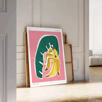 space vibrant botanical poster prints lush greens vivid oranges stunning wall art pieces essence nature gift home artwork available unframed room