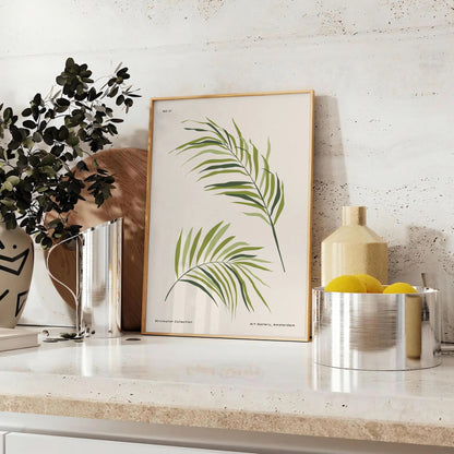 space Botanical 15 poster stunning wall art piece vibrant orange gray hues gift decor eye artwork nature indoors unframed versions