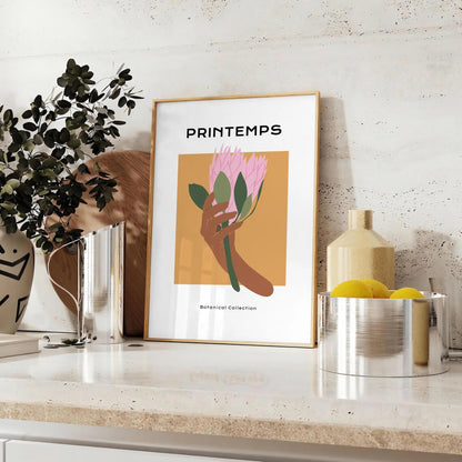 space captivating Botanical 16 poster prints lush greens vibrant oranges exquisite wall art touch nature room unique gift sizes A4 cm A0 decor today